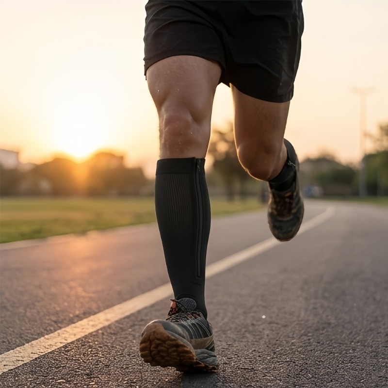 Support Legwear Socks with Stretch Fabric for Walking Commute Days