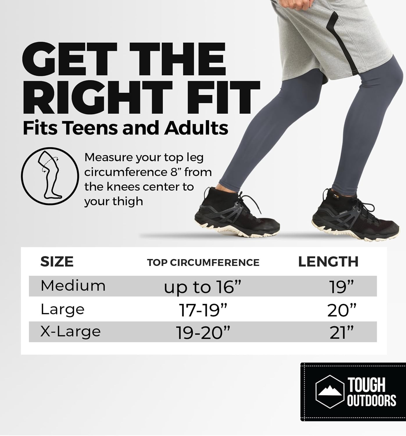 Leg Compression Sleeve – Leg Sleeves for Men & Women – Compression Calf Sleeves