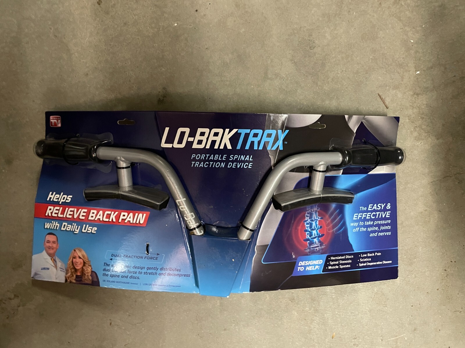Lo-Bak Trax Stretcher Low Back Pain Stretching with DVD Body Weight Fitness