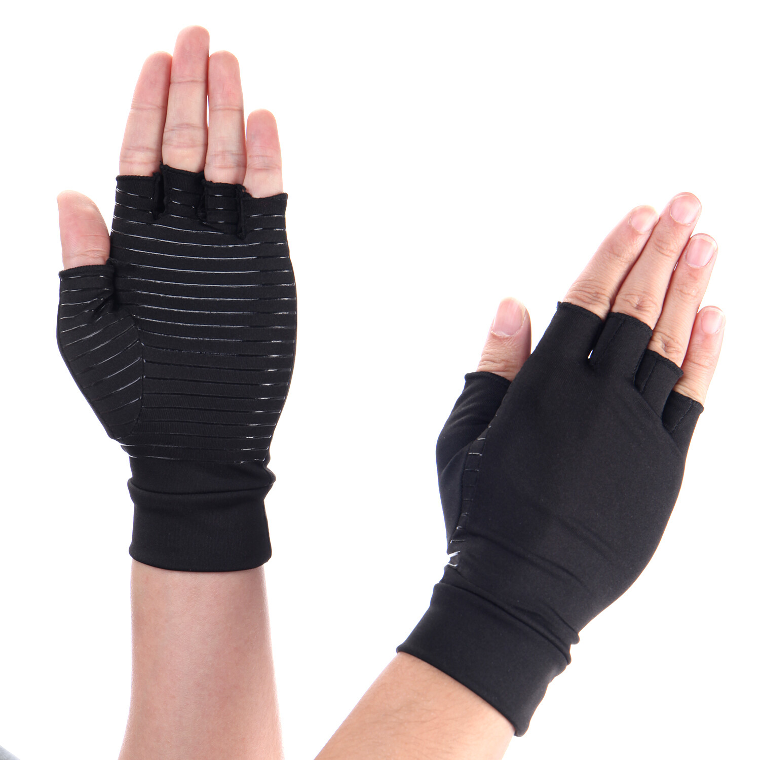 Copper Anti Arthritis Compression Gloves Wrist Support Hand Pain Relief Therapy