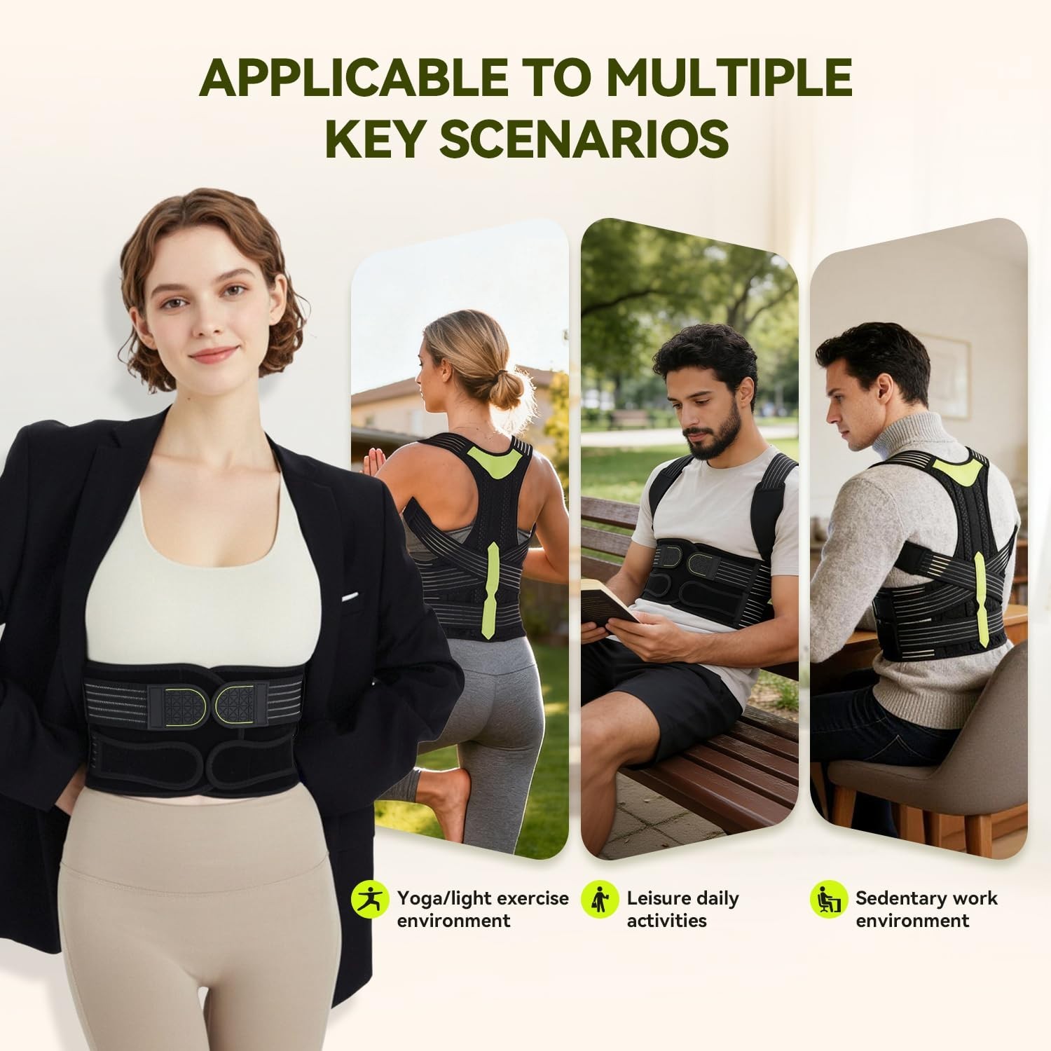 Lightweight Breathable Posture Corrector – Ideal for Daily Wear at Home & Office