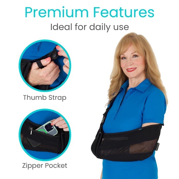 Advanced Arm Sling Shoulder Support Immobilizer Adjustable Padded Arm Sling