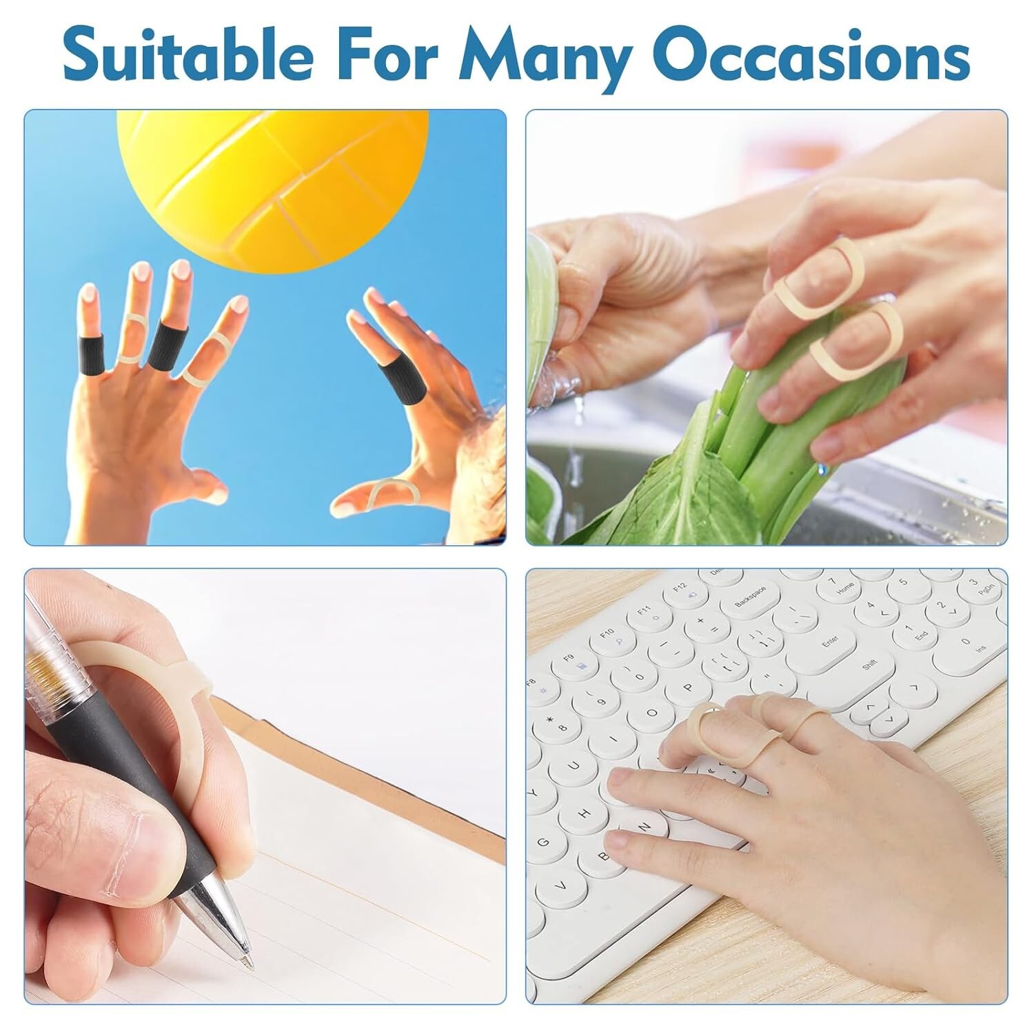 7Pcs Oval Splint Trigger Finger & 5 Finger Sleeves Mallet Arthritis Size 4-10