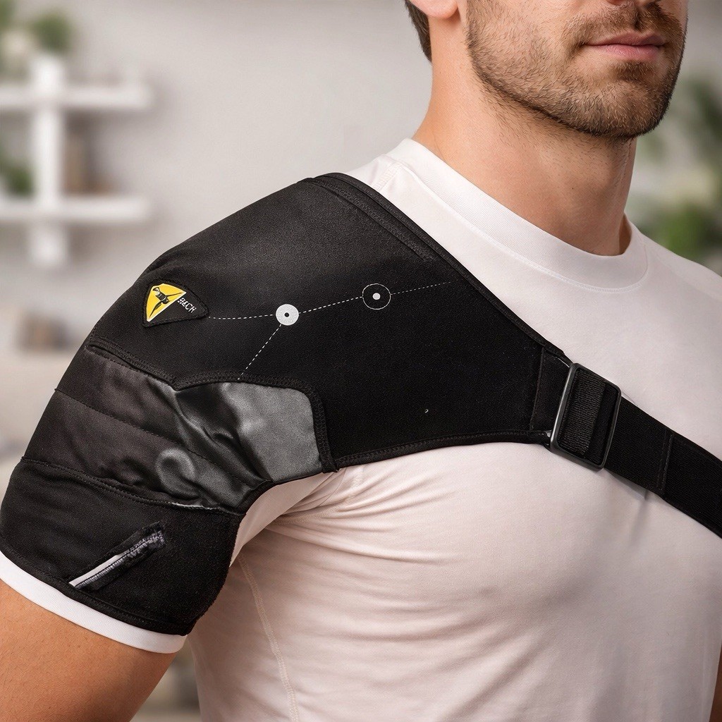 Shoulder Brace Fightech Aid Pro Rotator Cuff Support Pro Adult Size L/XL Nude