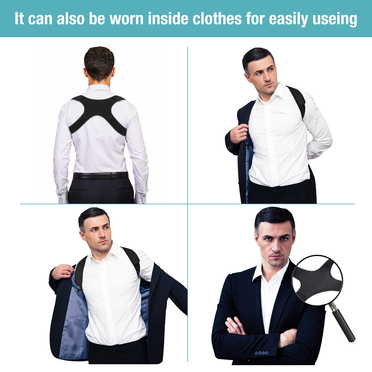 Adjustable Posture Corrector Back Shoulder Support Correction Brace Strap Belt