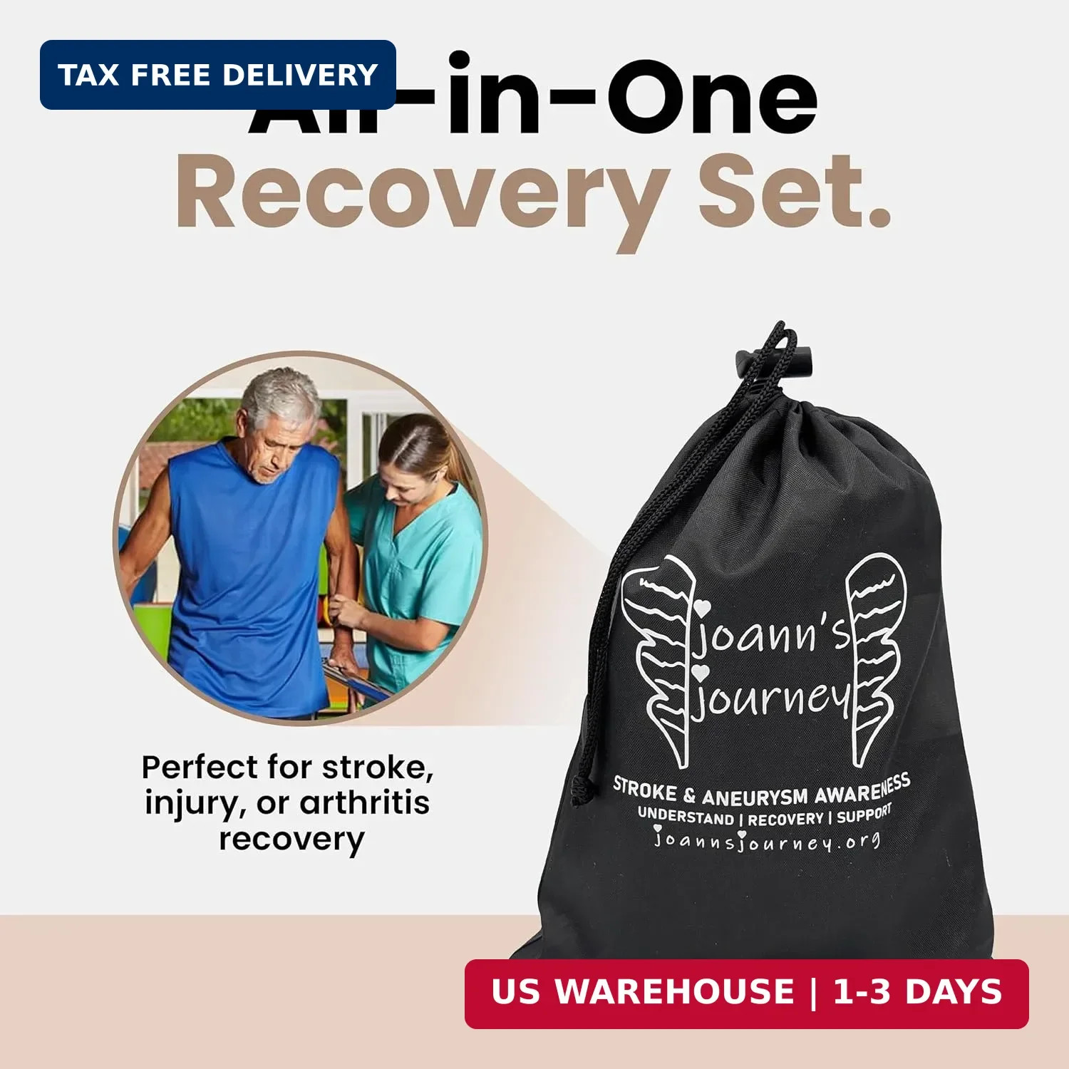 Hand Therapy Kit for Stroke and Aneurysm Recovery, OT/PT Rehab Tools for Dexteri