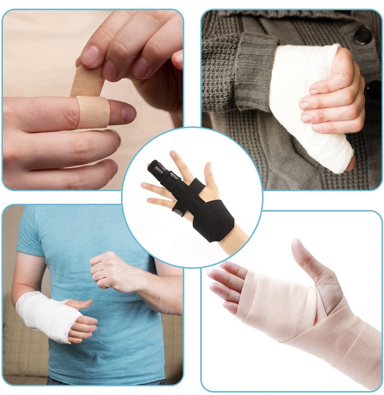 Fanwer Trigger Finger Splint – Finger Extension Splint Praised by Doctors Adj…