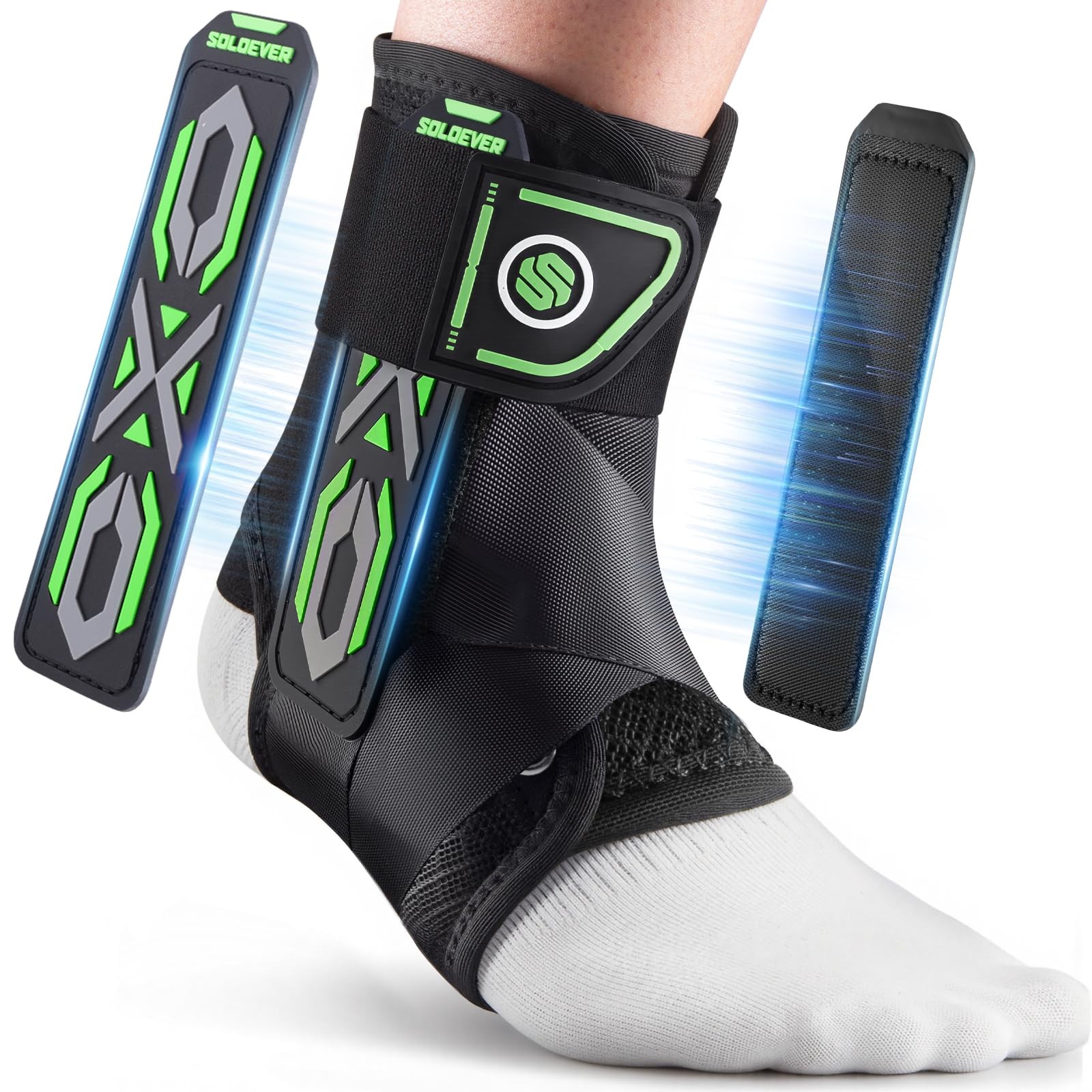 Upgraded Ankle Brace for Sprained Ankle [Stronger Support & Ultra Breathable]…