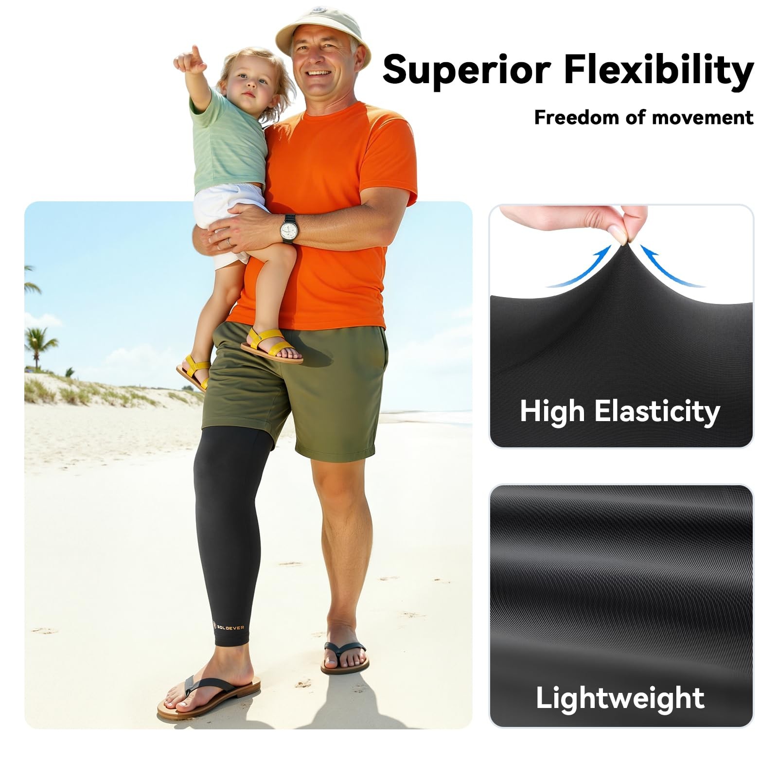 Copper Leg Compression Sleeve for Men & Women [360° Full Compression & Copper…