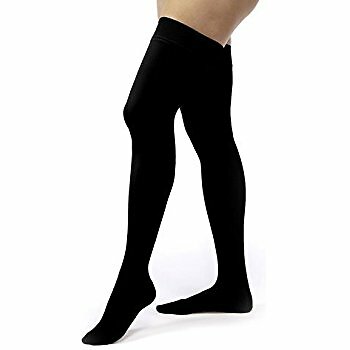 JOBST Women’s Opaque Thigh High Dot 15-20 mmHg Closed Toe