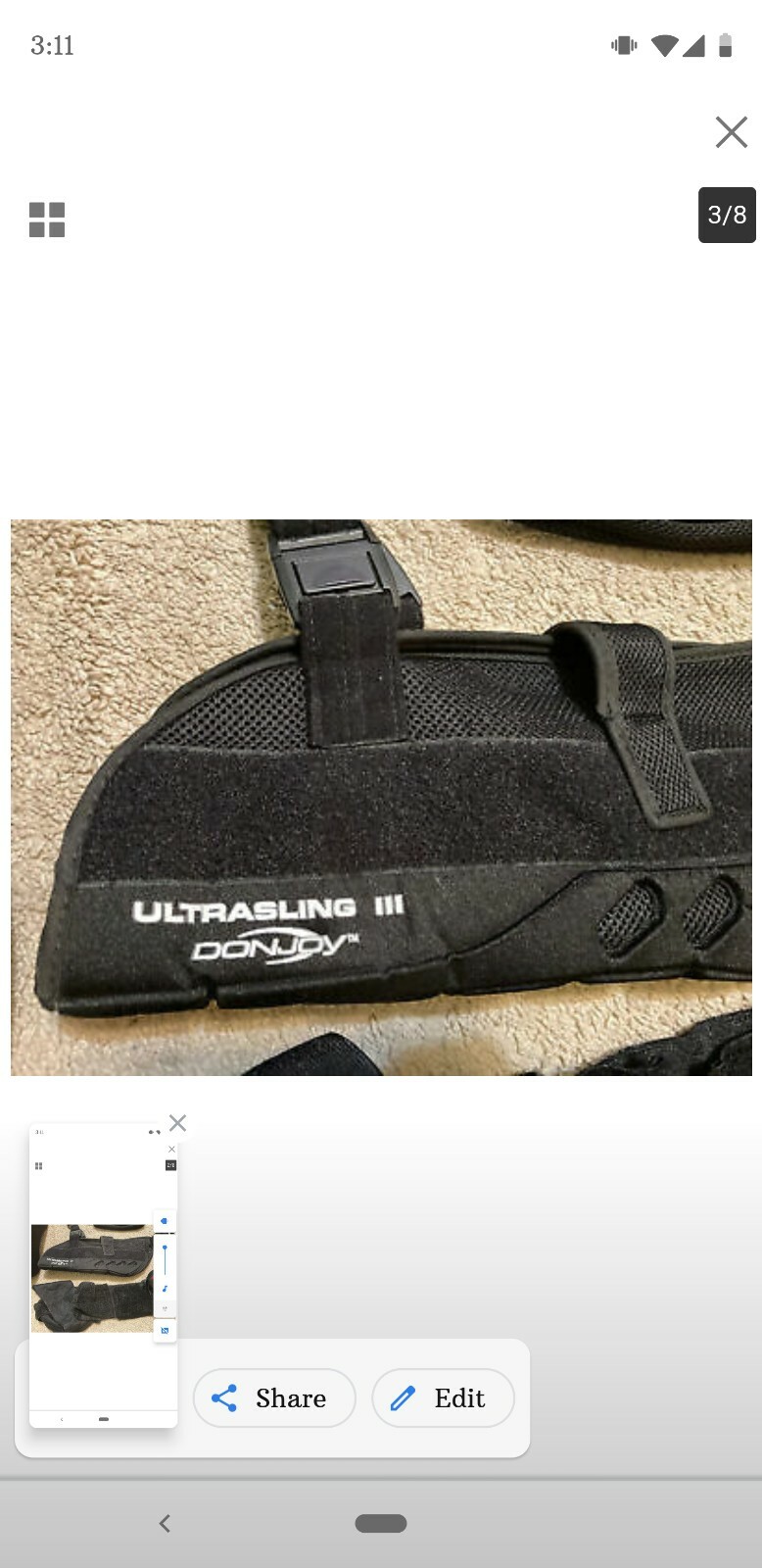 Don Joy Shoulder Sling – Excellent Cond (used very minimal) – great for post-op!
