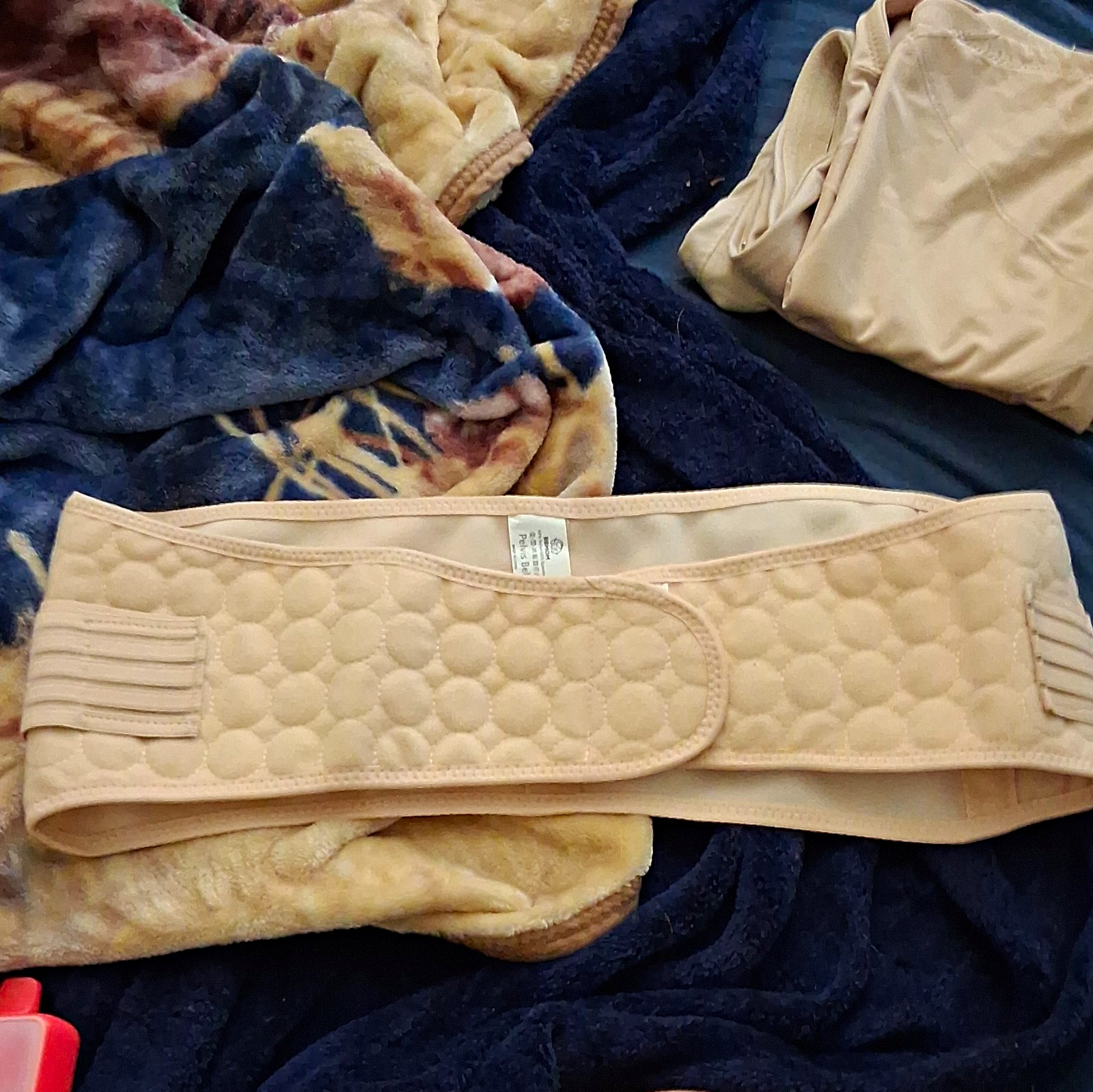 BBMOM Pelvic Support Belt for Pelvis, Size M, Beige, Nylon/Spandex