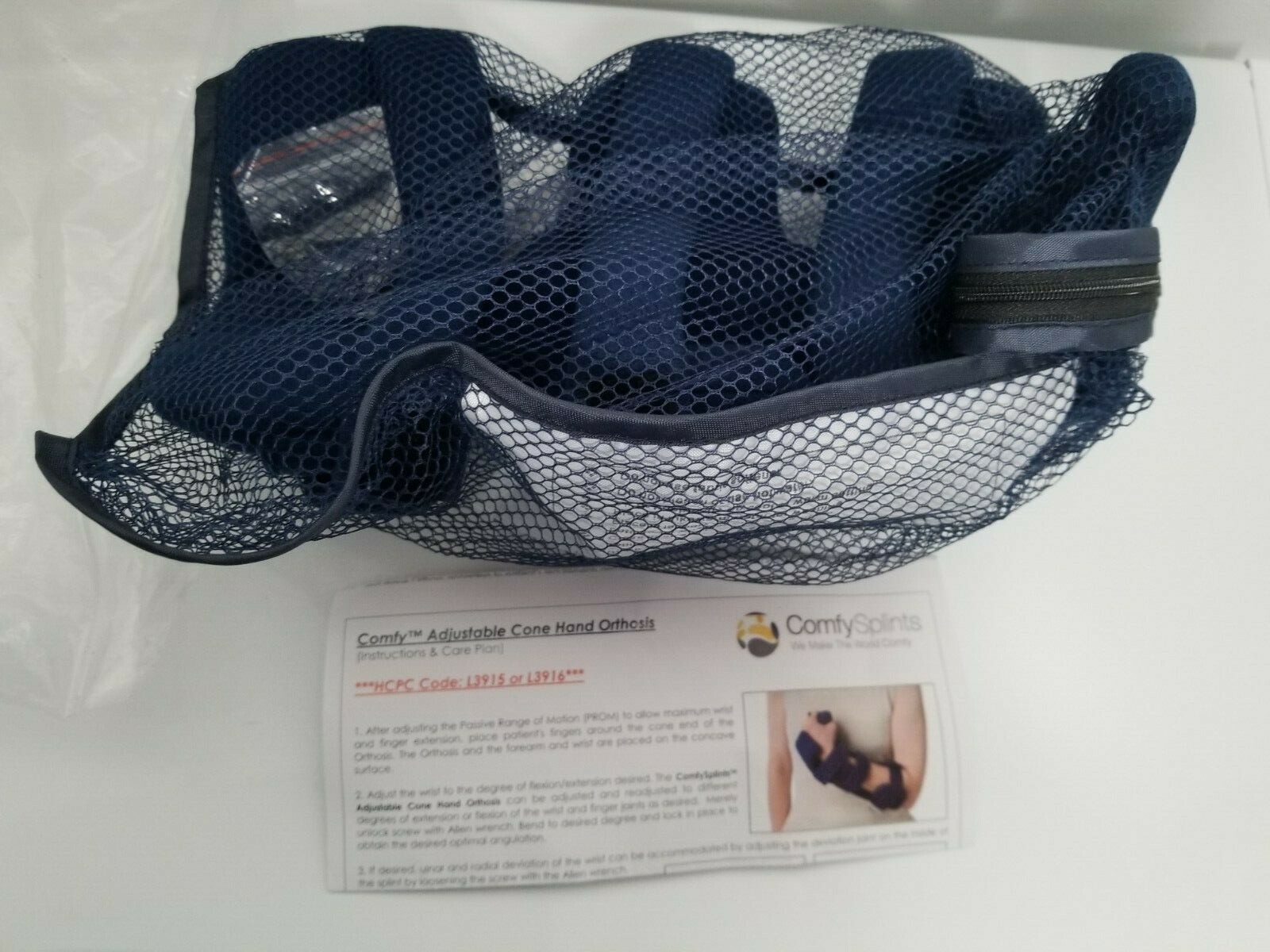 Comfy Splints Adjustable Cone Hand Orthosis Brace NEW Fingers Wrist