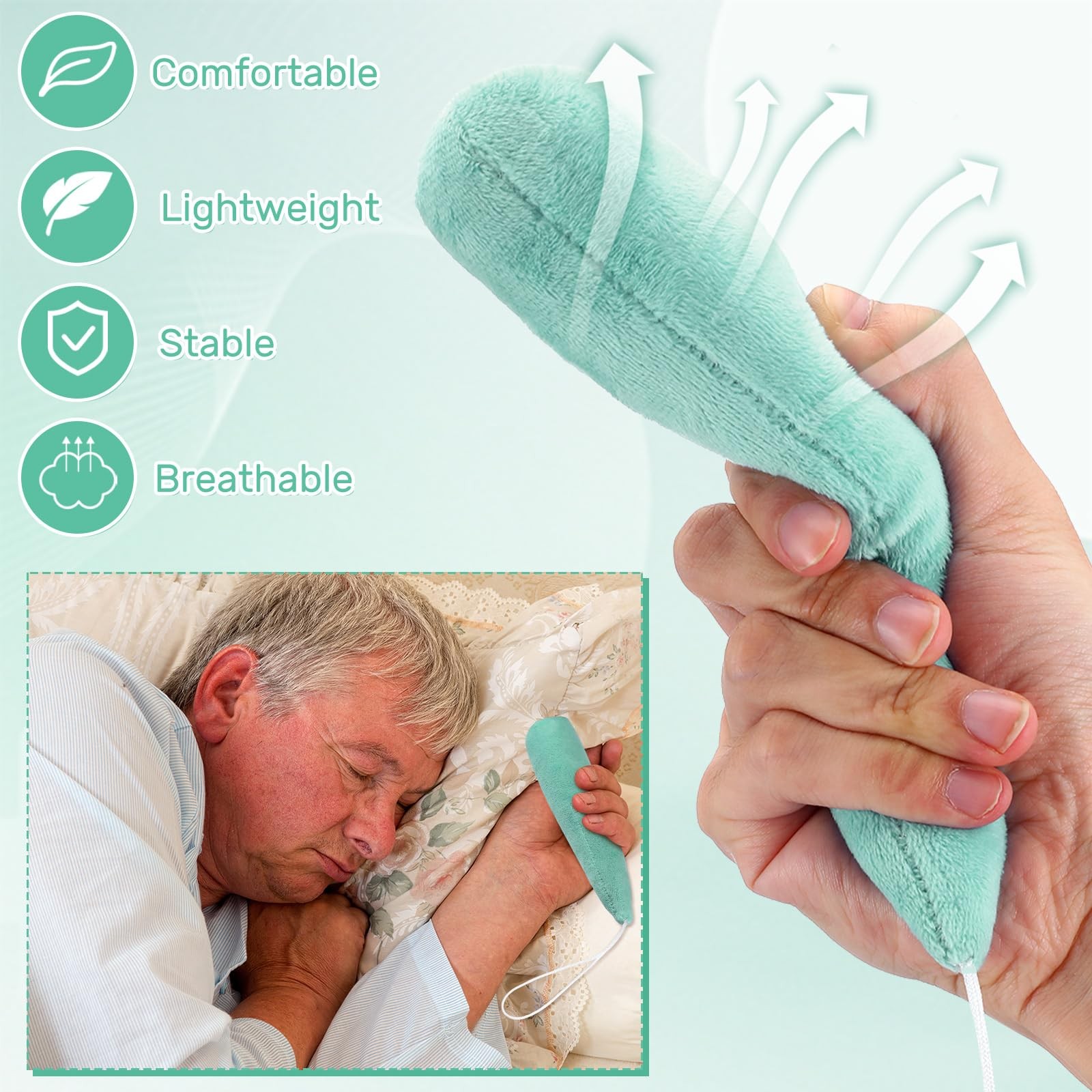 2 Pcs Palm Protector for Hand Carrot Shape Finger Contracture Cushio…