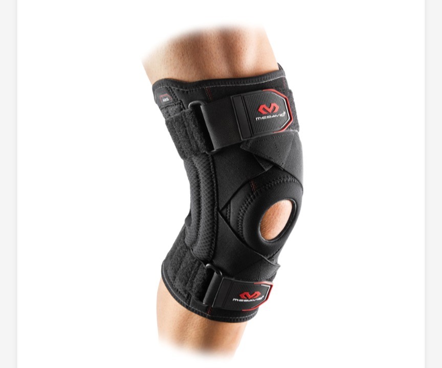 McDavid Knee Brace Support with Side Stays Compression Knee Sleeve & Cross Strap