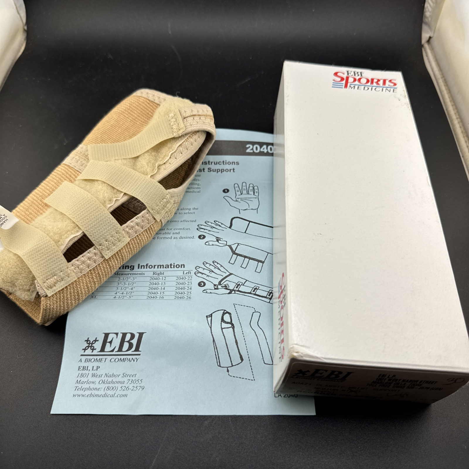 AOA Kirschner Medical Left Wrist Splint Medium – Orthopedic Hand Support Brace