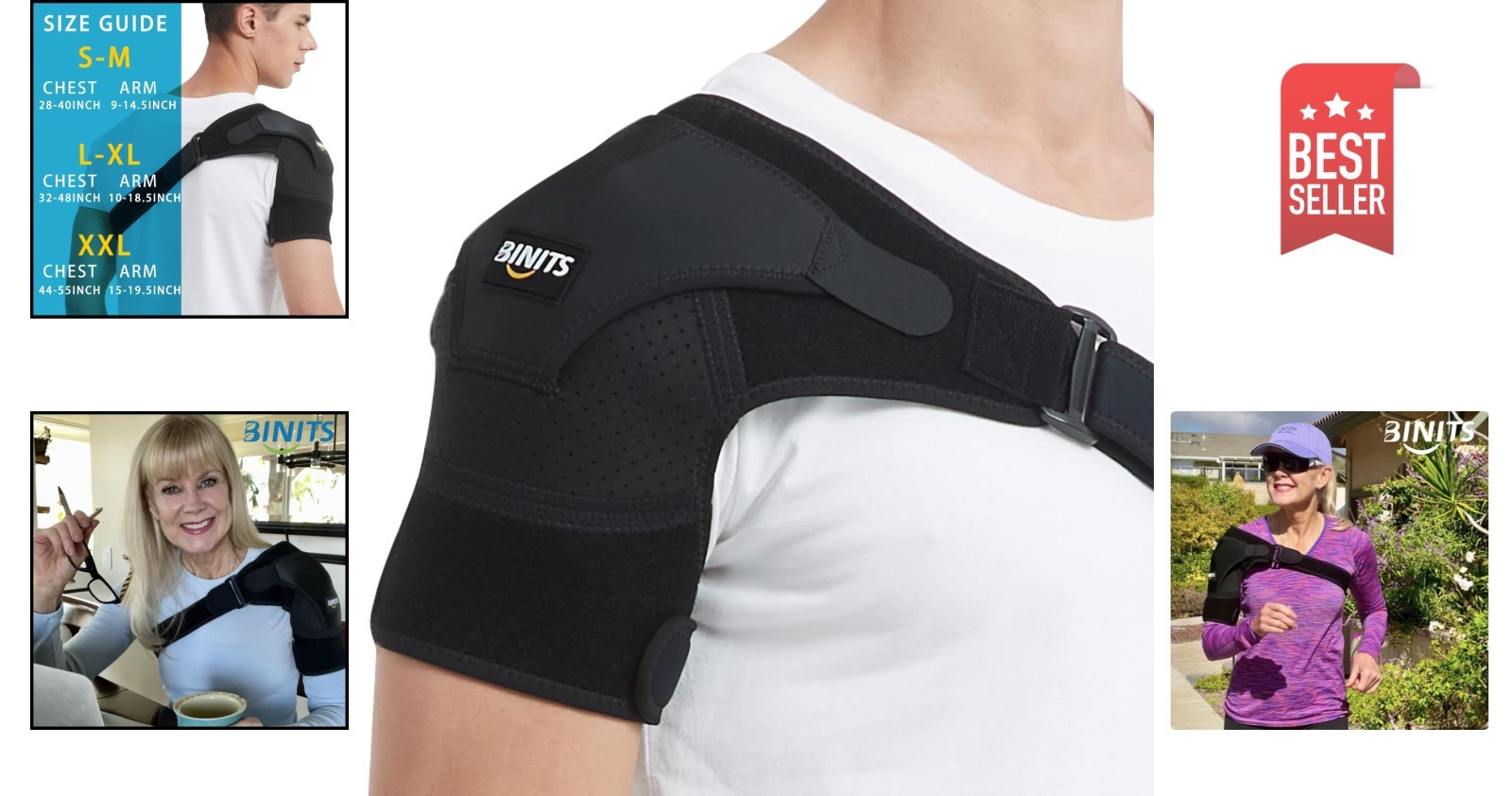 SHOULDER BRACE ROTATOR CUFF PAIN RELIEF SUPPORT