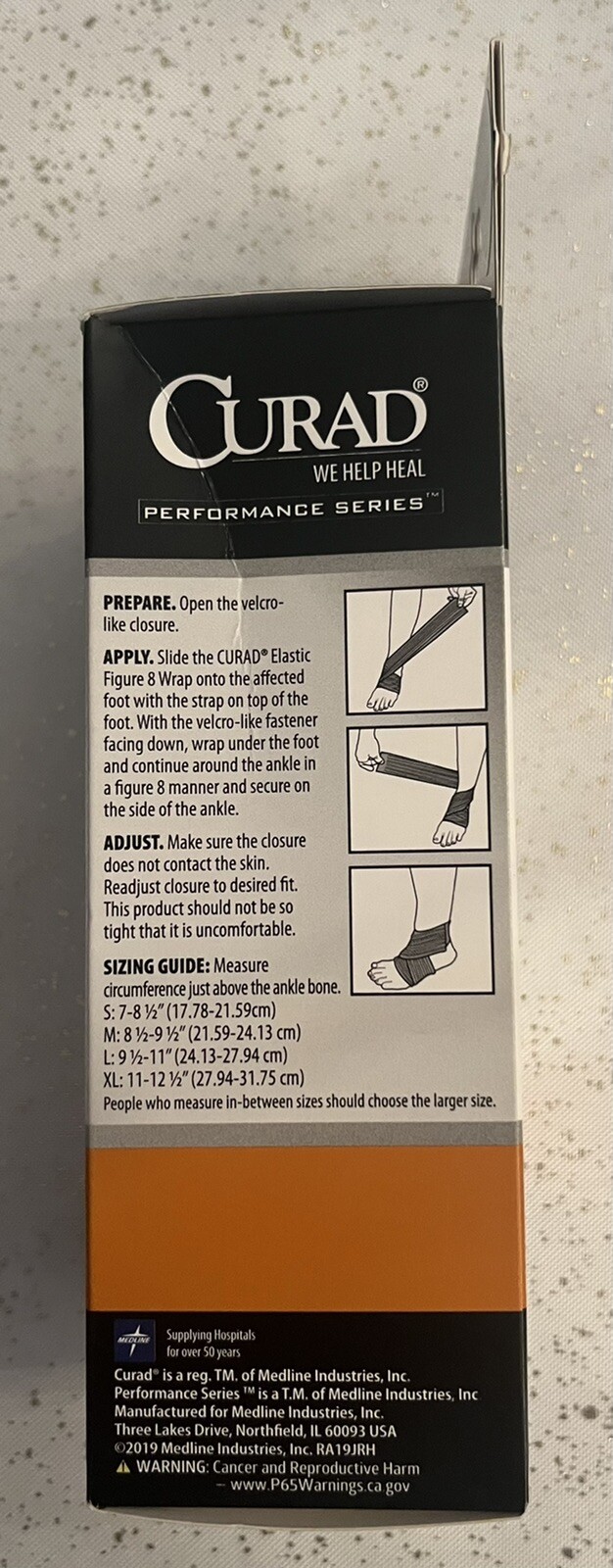 Curad Medium Performance Series Figure 8 Ankle Support