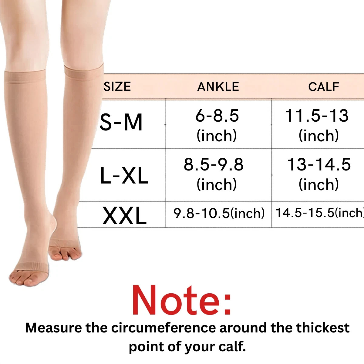Medical Compression Socks for Women & Men Varicose Veins Fatigue Flight Travel