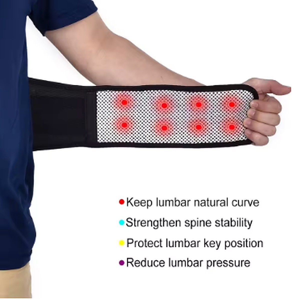 Adjustable Lower Back Brace Lumbar Support Waist Belt Back Support Men Women