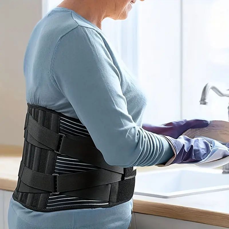 Adjustable Lower Back Brace Lumbar Support Waist Belt For Men Women Pain Relief+