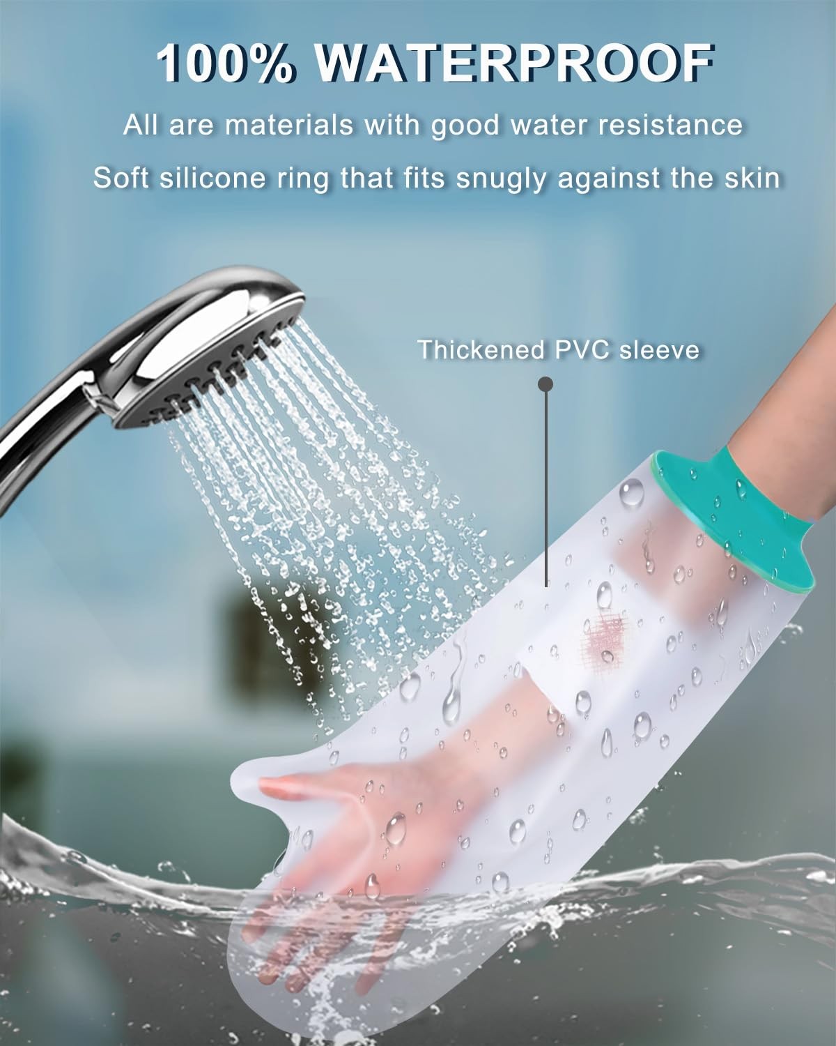 Waterproof Adult Cast Cover Protector for Shower Arm Cast Cover