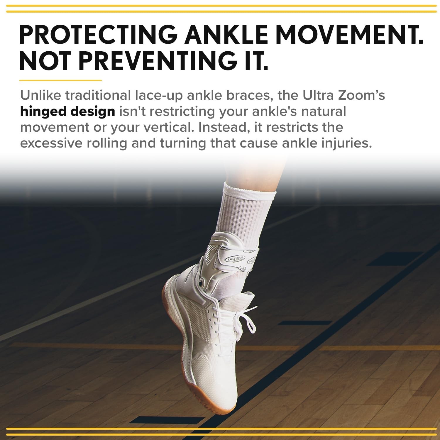Ultra Zoom Hinged Ankle Brace – Sprain Recovery & Prevention