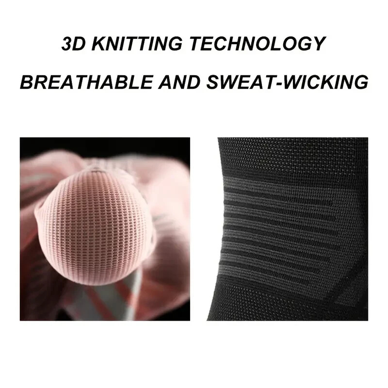 2 PCS Knee Sleeve Compression Knee Pads Breathable Nylon Knitted Kneepad XL