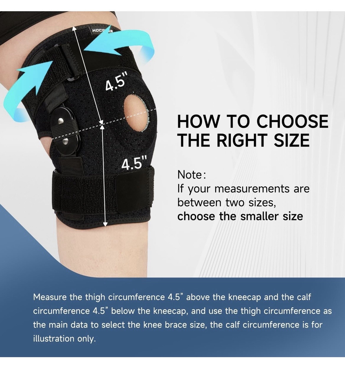 Decompression Knee Brace Stable Support of The Knee Pain Relief Plus Size XL-8XL