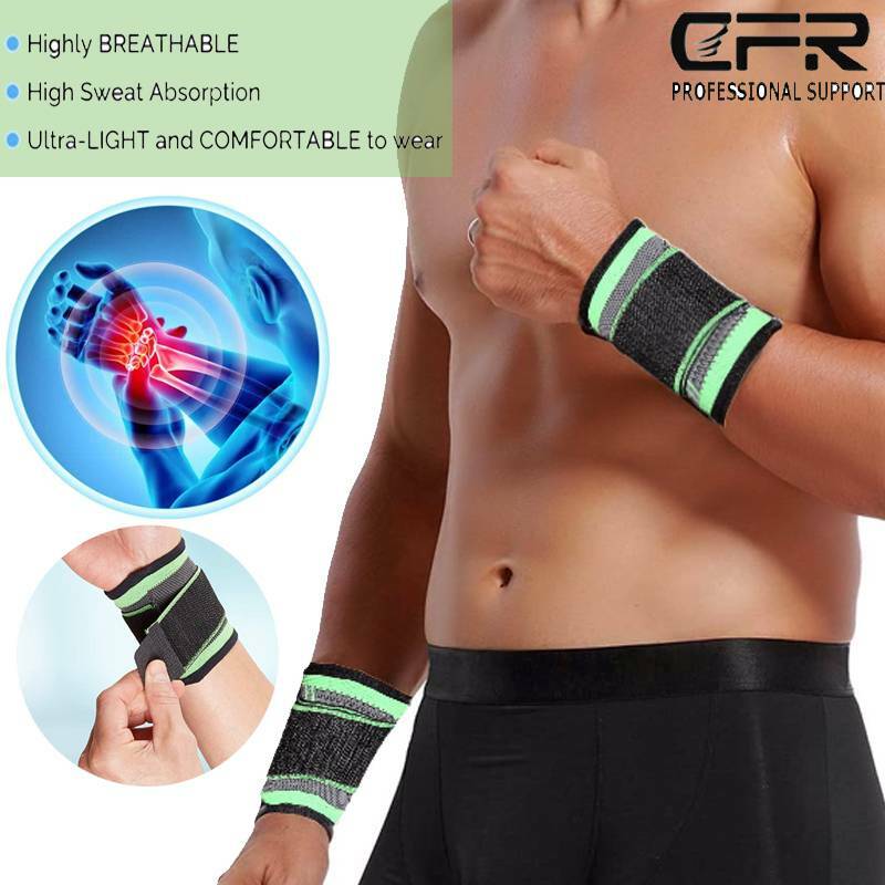 Adjustable Compression Wrist Support Strap Brace Weight Lifting Pain Gym Sport