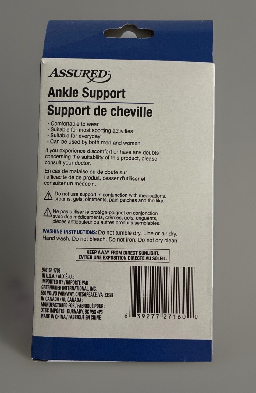 Ankle Support NEW Two Pack Pullover Wearable Men and Women