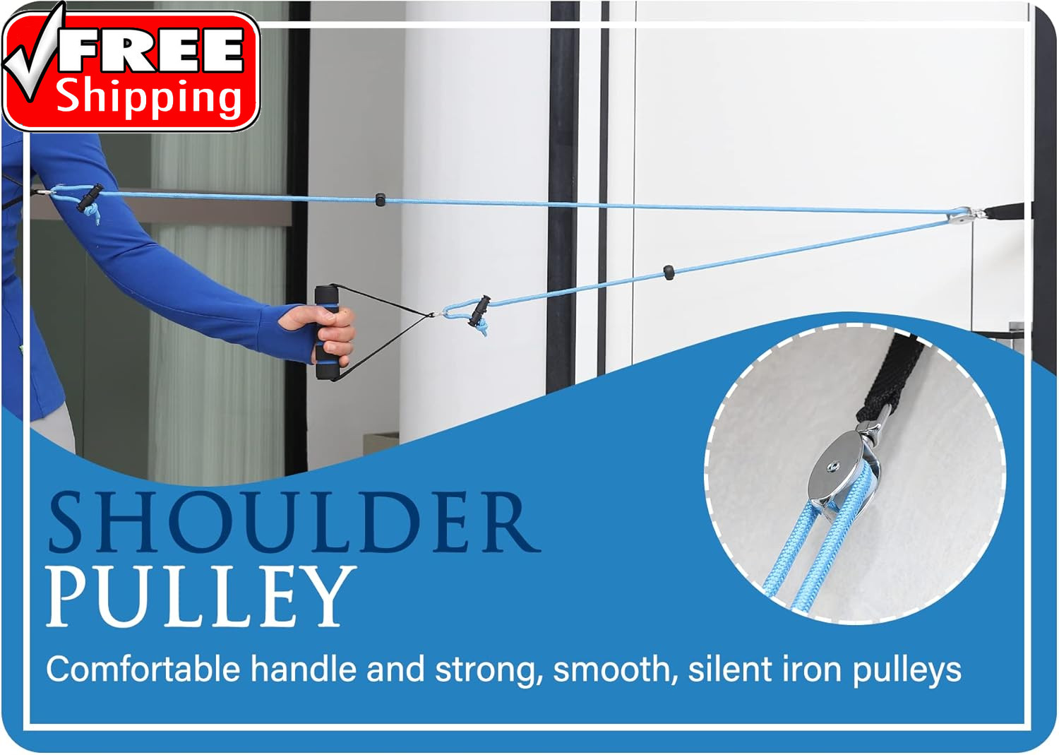 Shoulder Pulley over the Door Physical Therapy System | Over-The-Door Exercise P