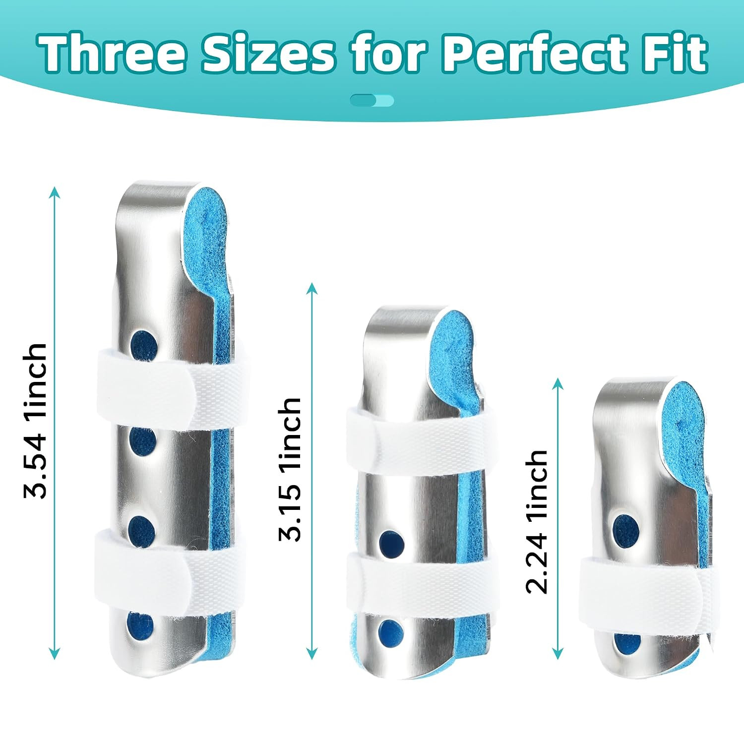 Finger Splint 3PCS – Support Brace for Injury, Joint Pain Relief, Immobilization