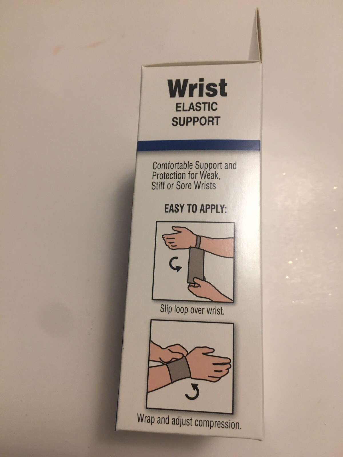 Flex Aid Wrist Support Wrap – Elastic Support with Loop – One Size