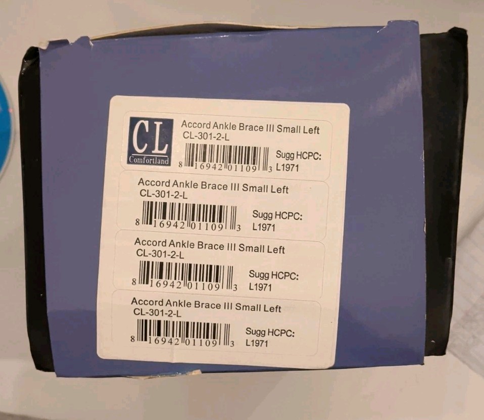 NEW Comfortland Accord III Ankle Brace Small Left CL-301-2-L