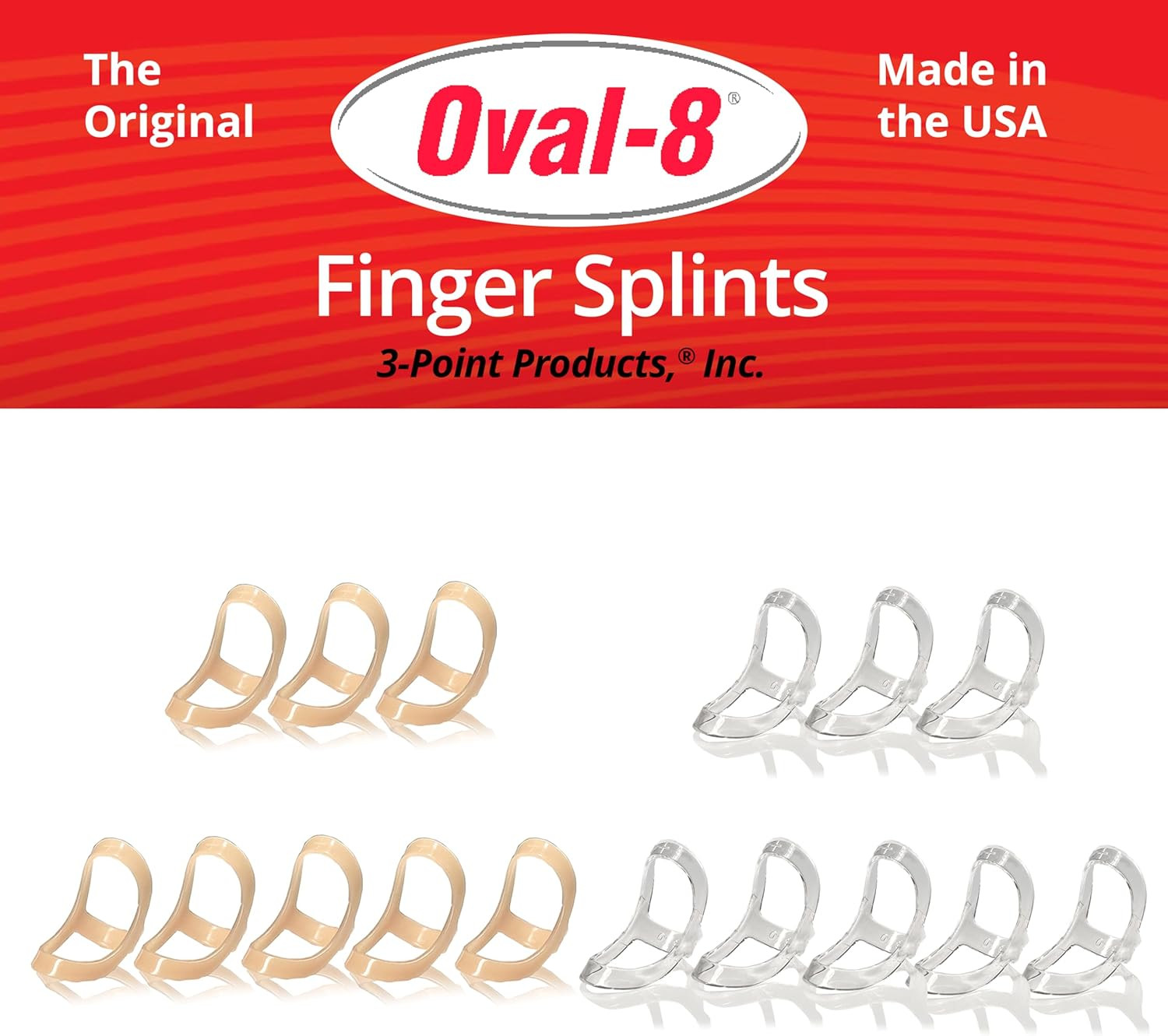 Oval-8 Multi-Size Pack of 3 Sizes 10,11,12