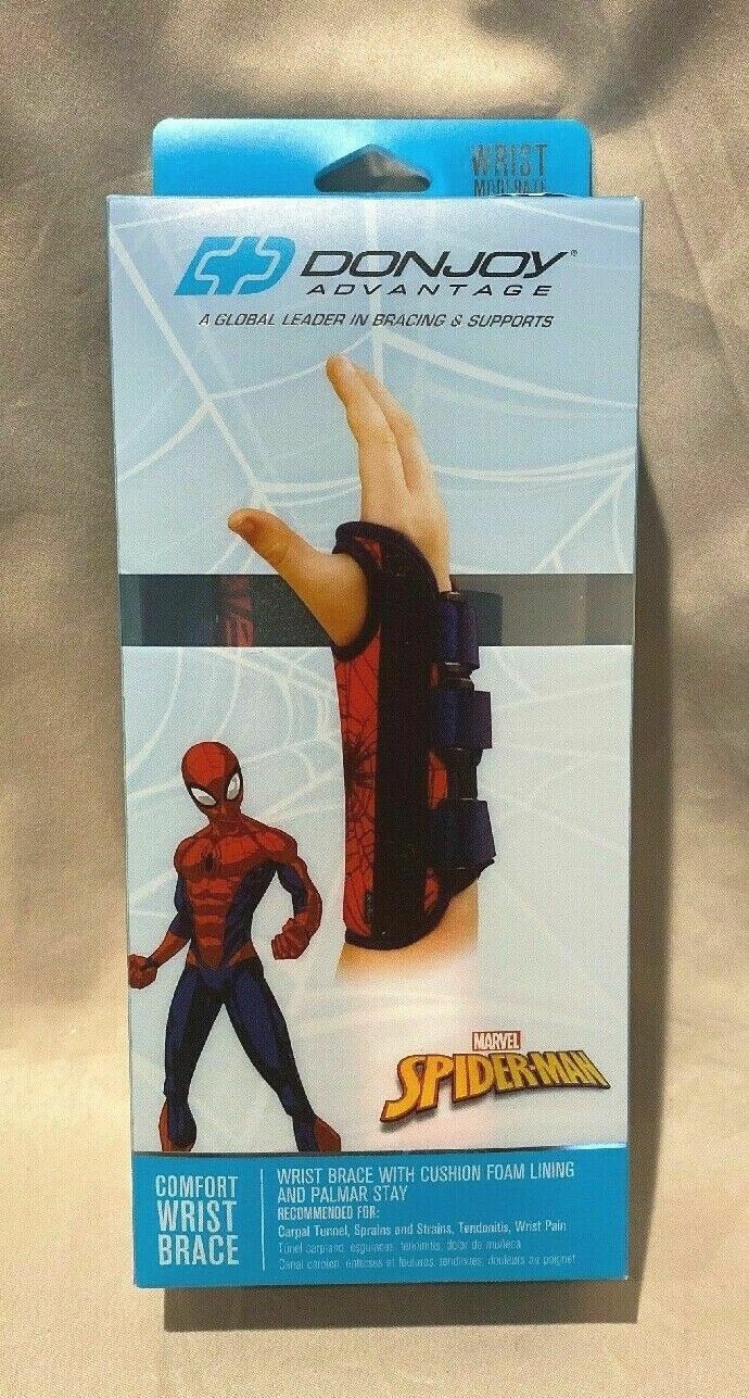 Marvel DONJOY Kids Spider-Man ADVANTAGE COMFORT WRIST BRACE -Right NEW