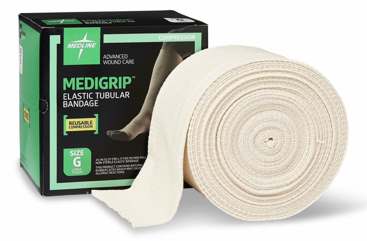 Medigrip Elastic Tubular Bandage Size F For Knee And Thigh Support 11 Yards