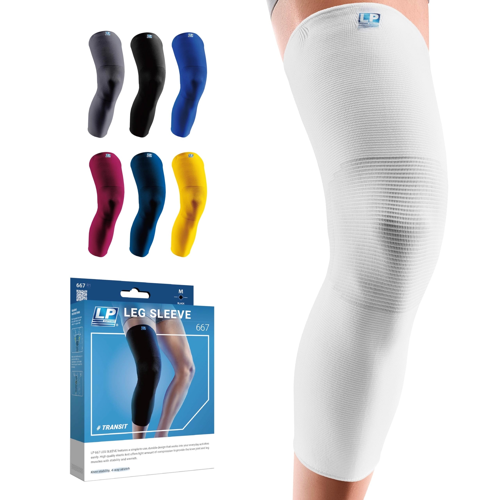 667 Compression Sleeve Leg Full Length for Sports Cycling Running Basketball …