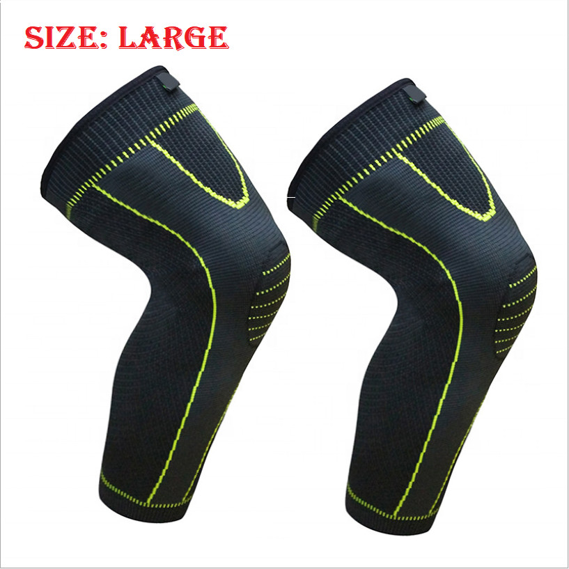 2 Pack Knee Sleeve Compression Knee Brace Elastic Support Breathable Knee Pads