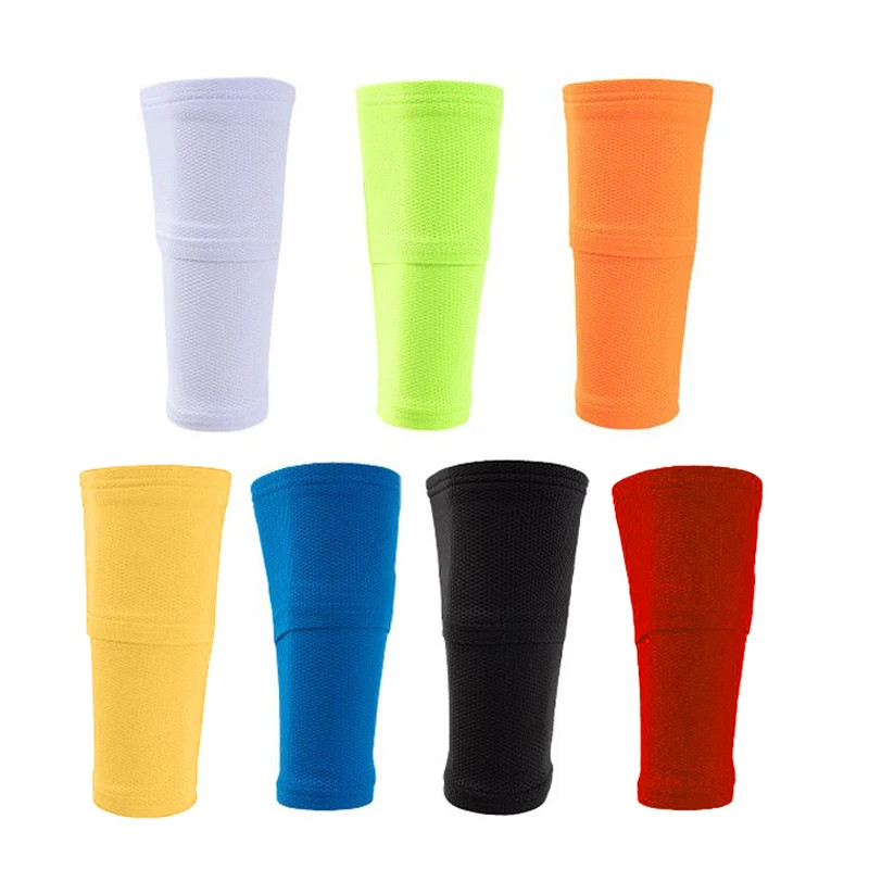 Football Equipment Adults Youths Kids Size Soccer Cover Calf Sleeve With Pocket