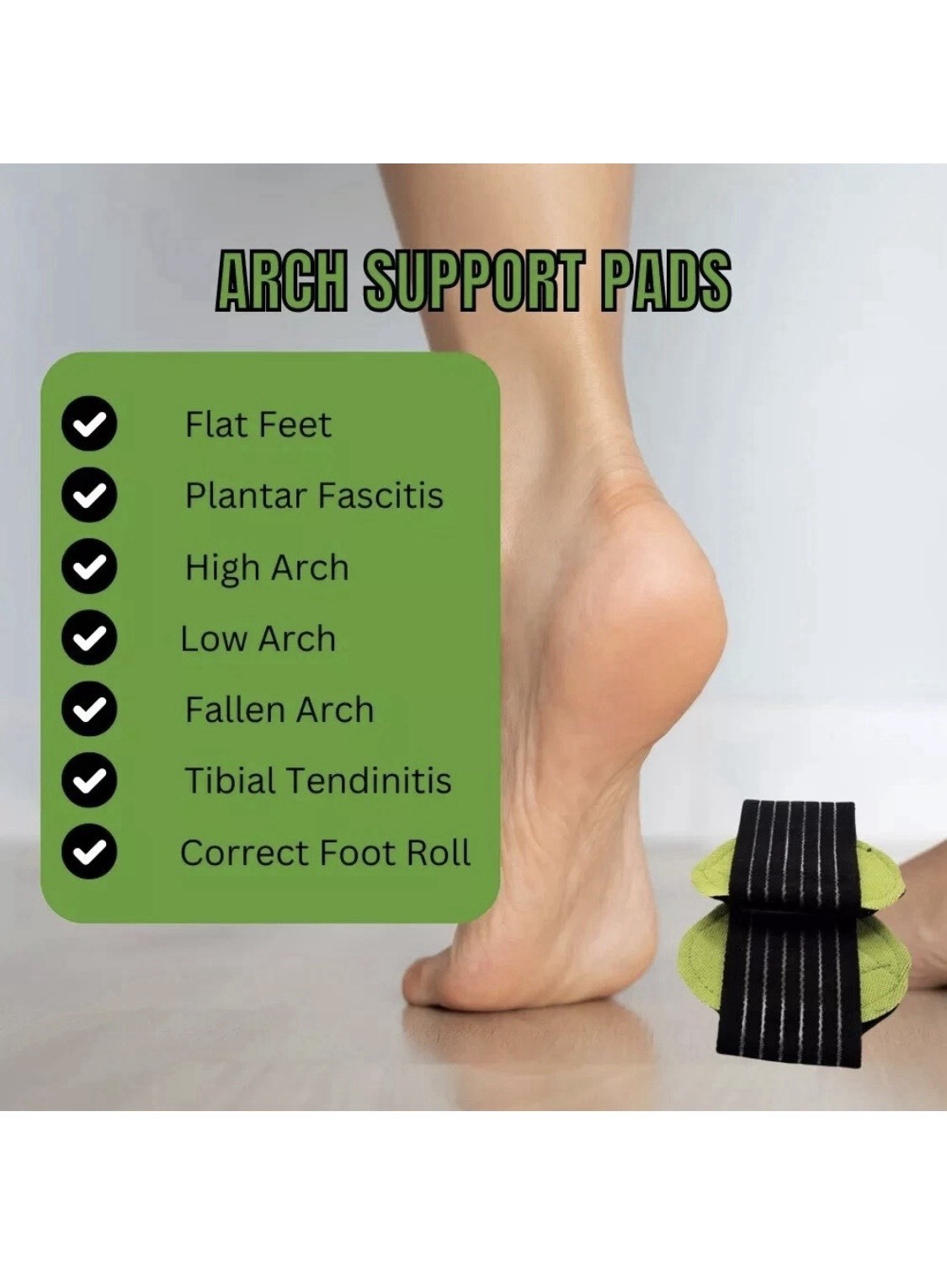 1 Pair Arch Support Relief Cushioned Foot Plantar Fasciitis Pain Shoe Insoles