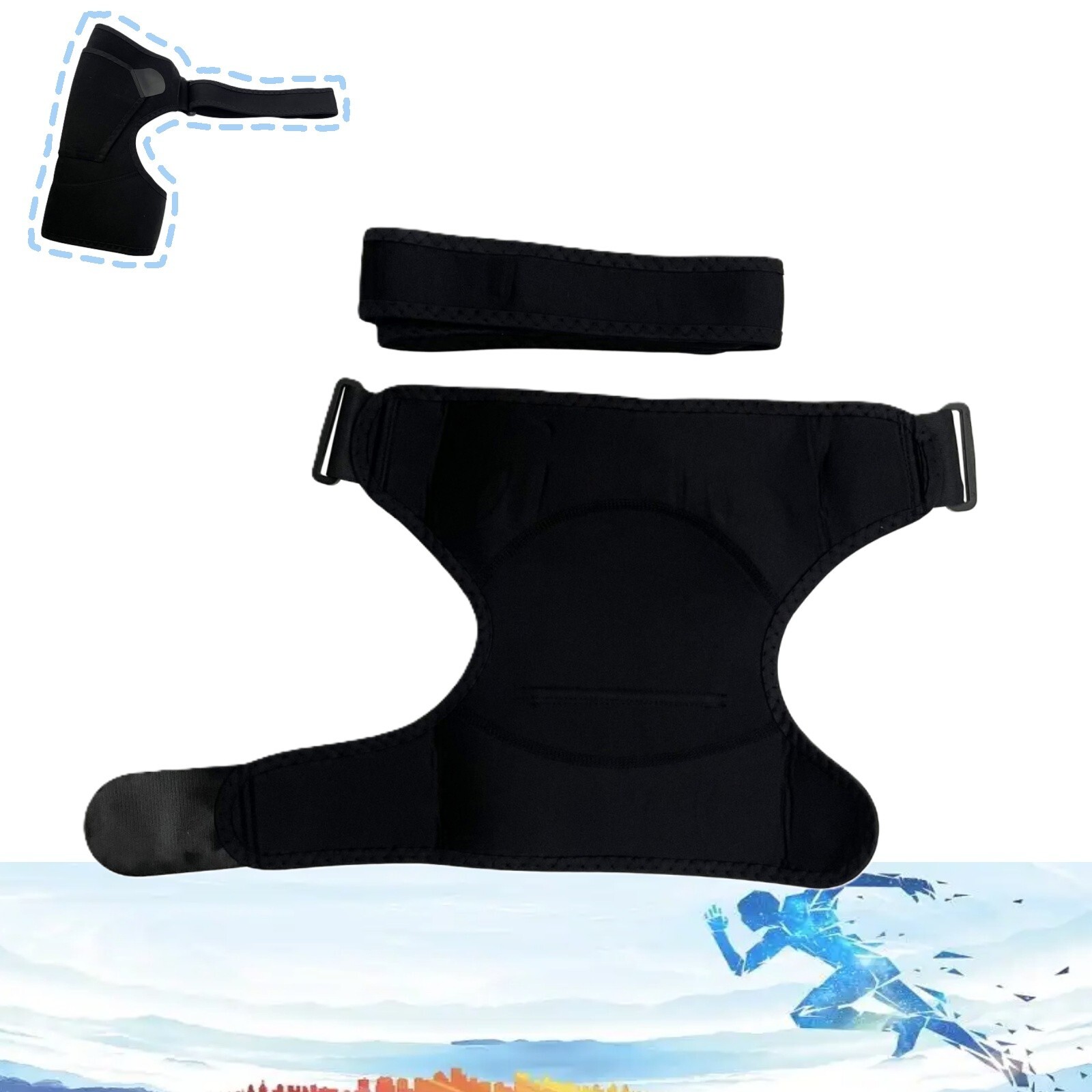 Fitness Badminton Sports Shoulder Pads Adjustable Pressurized Shoulder Fixator
