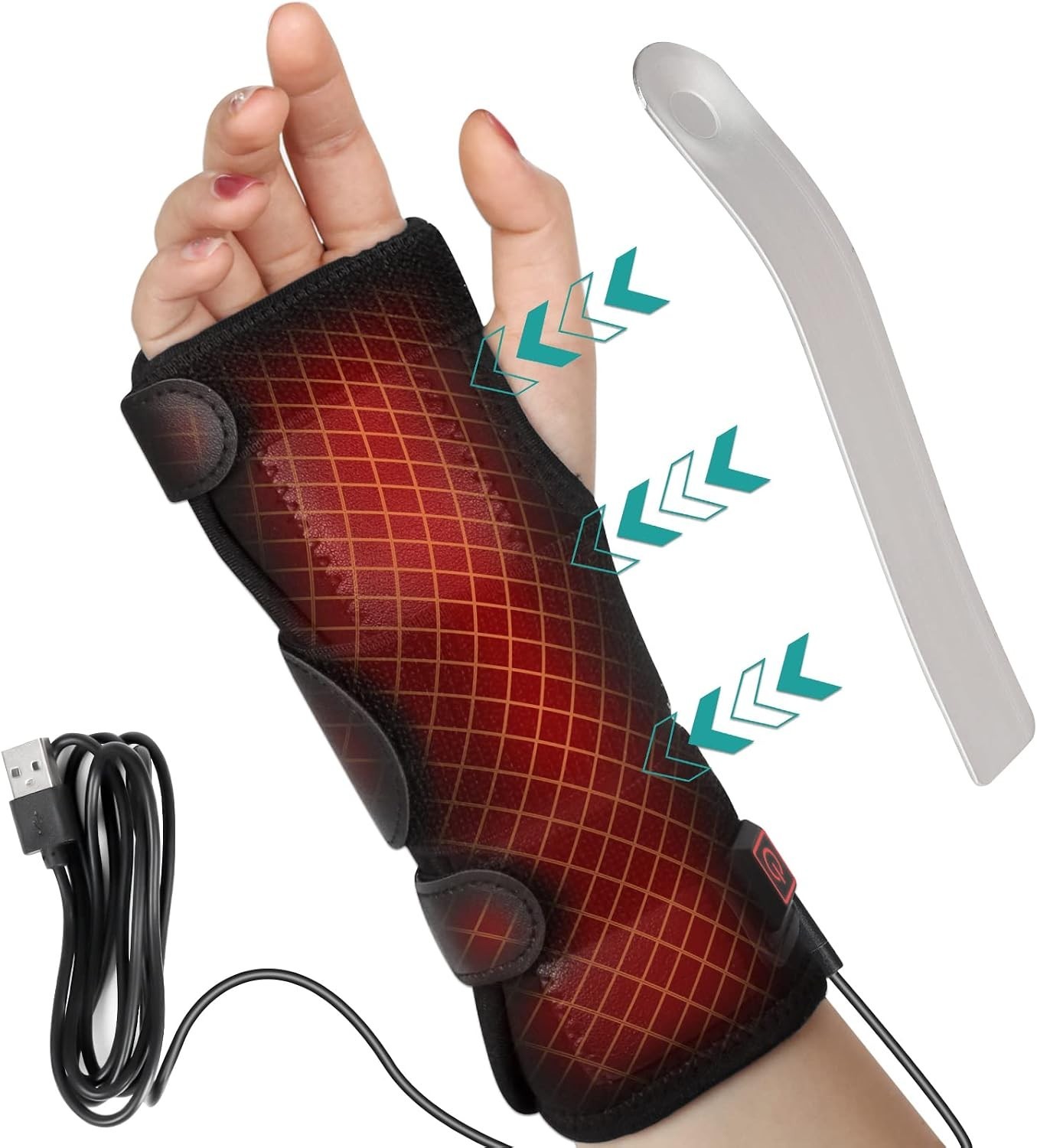 Wrist Thumb Brace Heating Pad for Arthritis and Carpal Tunnel Relief, Heated …