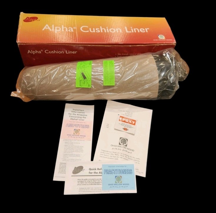 WillowWood Alpha Spirit Buff Prosthetic Cushion Liner Large Plus 6MM Willow Wood