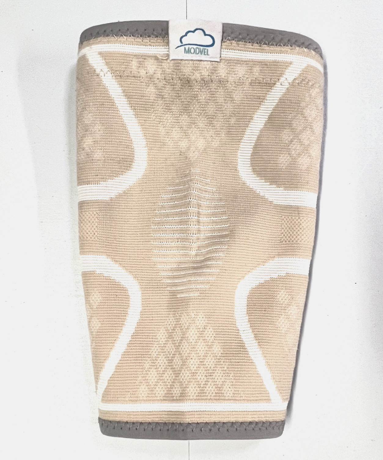 Modvel Knee Sleeve Brace Compression Support Pair 2 PCS (1 New) Size Medium Nude