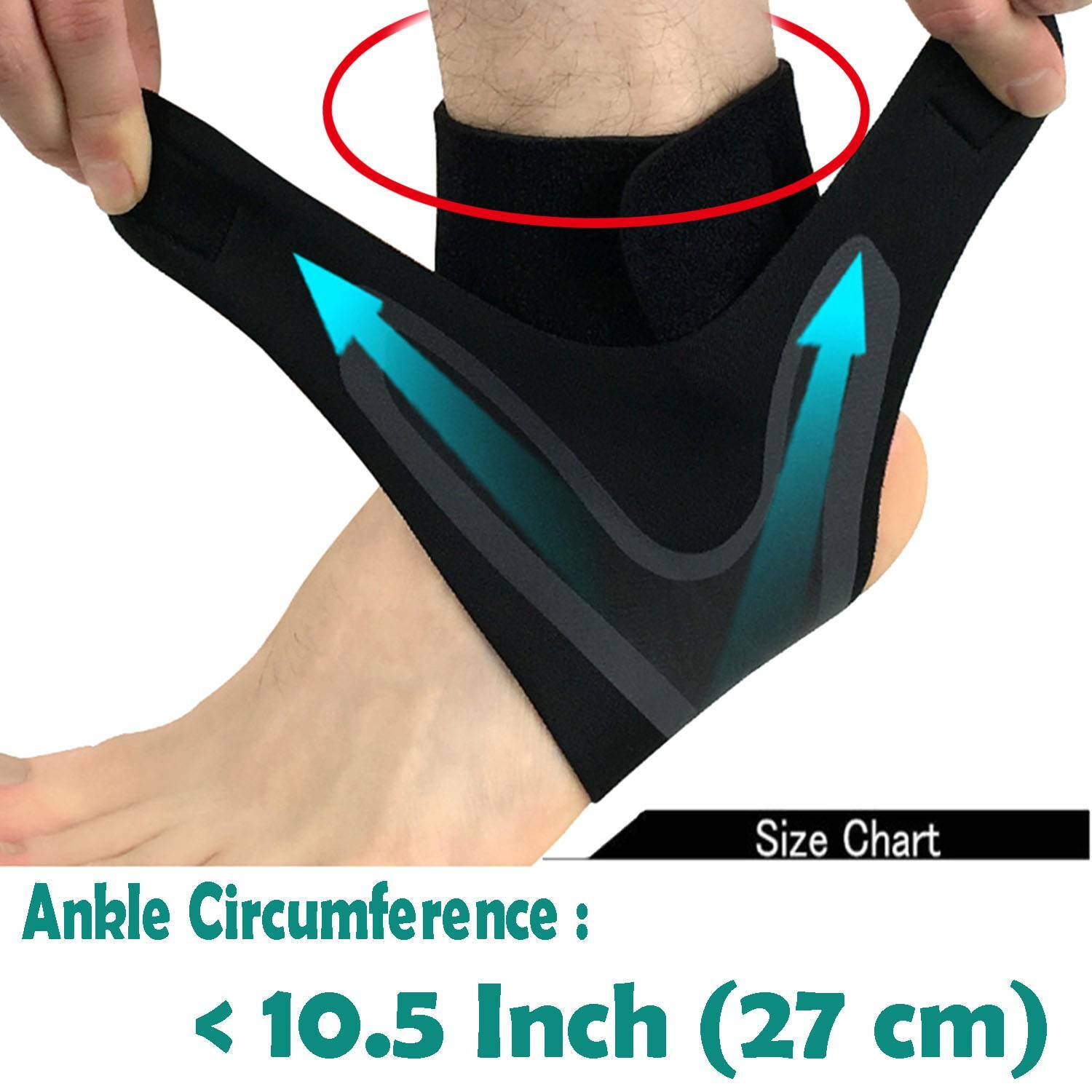 ANKLE BRACE SUPPORT COMPRESSION SLEEVES PLANTAR FASCIITIS PAIN RELIEF FOOT WRAPS