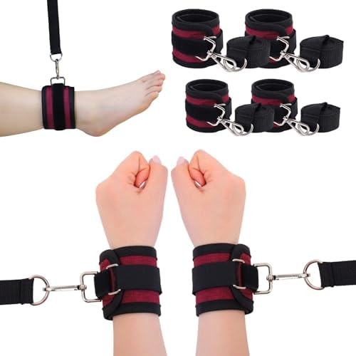 Patient Medical Restraints, Adjustable Bed Restraints Belts for Wrists and Ankle