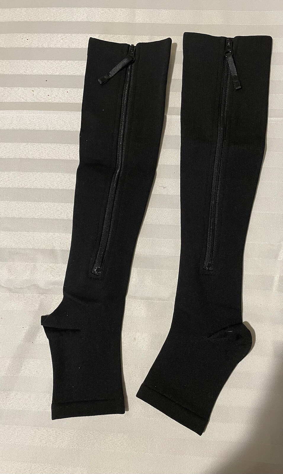1 Pair Zippered Compression Socks Support Stockings Leg Calf Men’s Women’s Sock