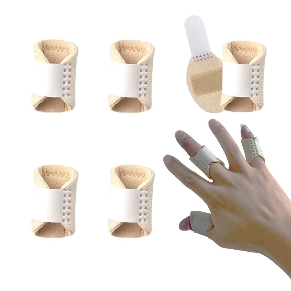Thumb Finger Splints (5Pcs), Trigger Splint One Size, Skin Color